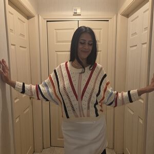 Cropped Dolman Sleeve Sweater SM/M